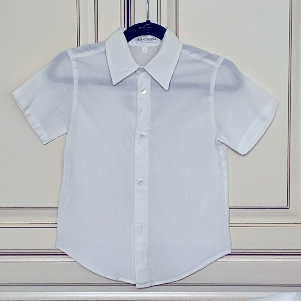 Baby Graziella Made in Italy white button‎ down shirt 2Y
